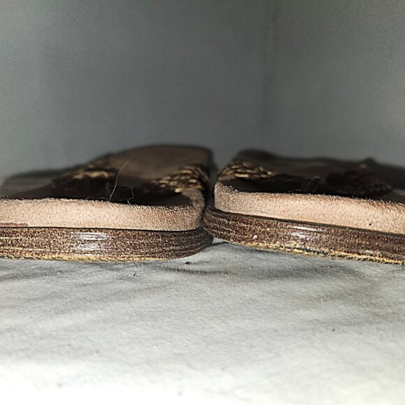 BOC Born Concept Thong Sandals Faux Leather Women’s 8M - Picture 2 of 5